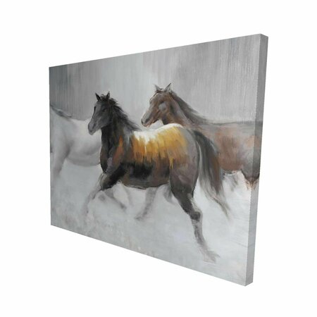 FONDO 16 x 20 in. Herd of Wild Horses-Print on Canvas FO2776697